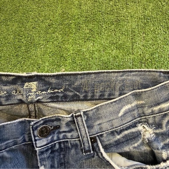 7 For All Mankind “a” pocket Blue Jeans Size 30 - Picture 4 of 9